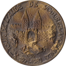 Médaille   du tour de l’Aude des voitures anciennes