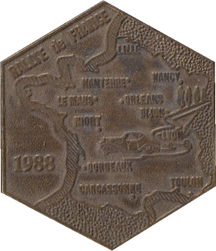 Médaille   du Rallye de France -1988 – Carcassonne
