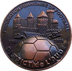 Médaille  du district de l’Aude de football