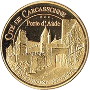 Médaille souvenir – Cité – porte d’Aude – Carcassonne