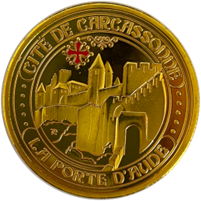 Médaille souvenir – Cité – porte d’Aude – Carcassonne