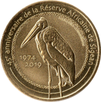 Médaille souvenir – Réserve africaine – Pélican – 45 ème anniversaire de la réserve – 2019 – Sigean