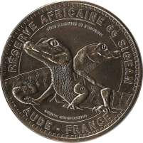 Médaille souvenir – Réserve africaine – Naissance alligators – 2013 – Sigean