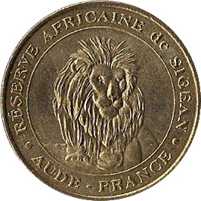 Médaille souvenir – Réserve africaine -Lion – 2005 – Sigean