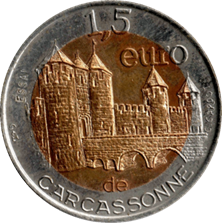 Jeton de 1,5 euro – Carcassonne