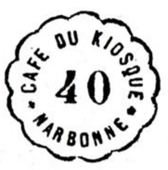 Jeton de 40 c – Café du kiosque – Narbonne