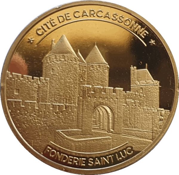 Médaille souvenir – Porte narbonnaise – Chevalier – Carcassonne